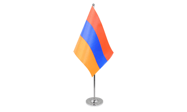 Armenia Satin Table Flag
